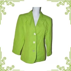 Women gorgeous winter vintage blazer Giorgio Sant Angelo size10 green